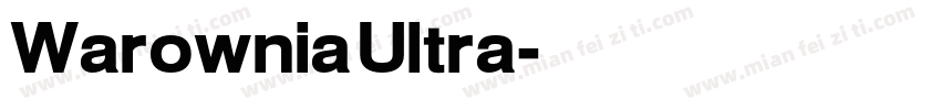 Warownia Ultra字体转换